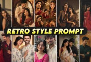 Trending Couple Prompt For Gemini AI Retro Style Photo Idea